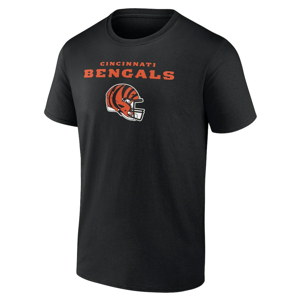 Cincinnati Bengals Personalized Name & Number Team Wordmark T-Shirt Black