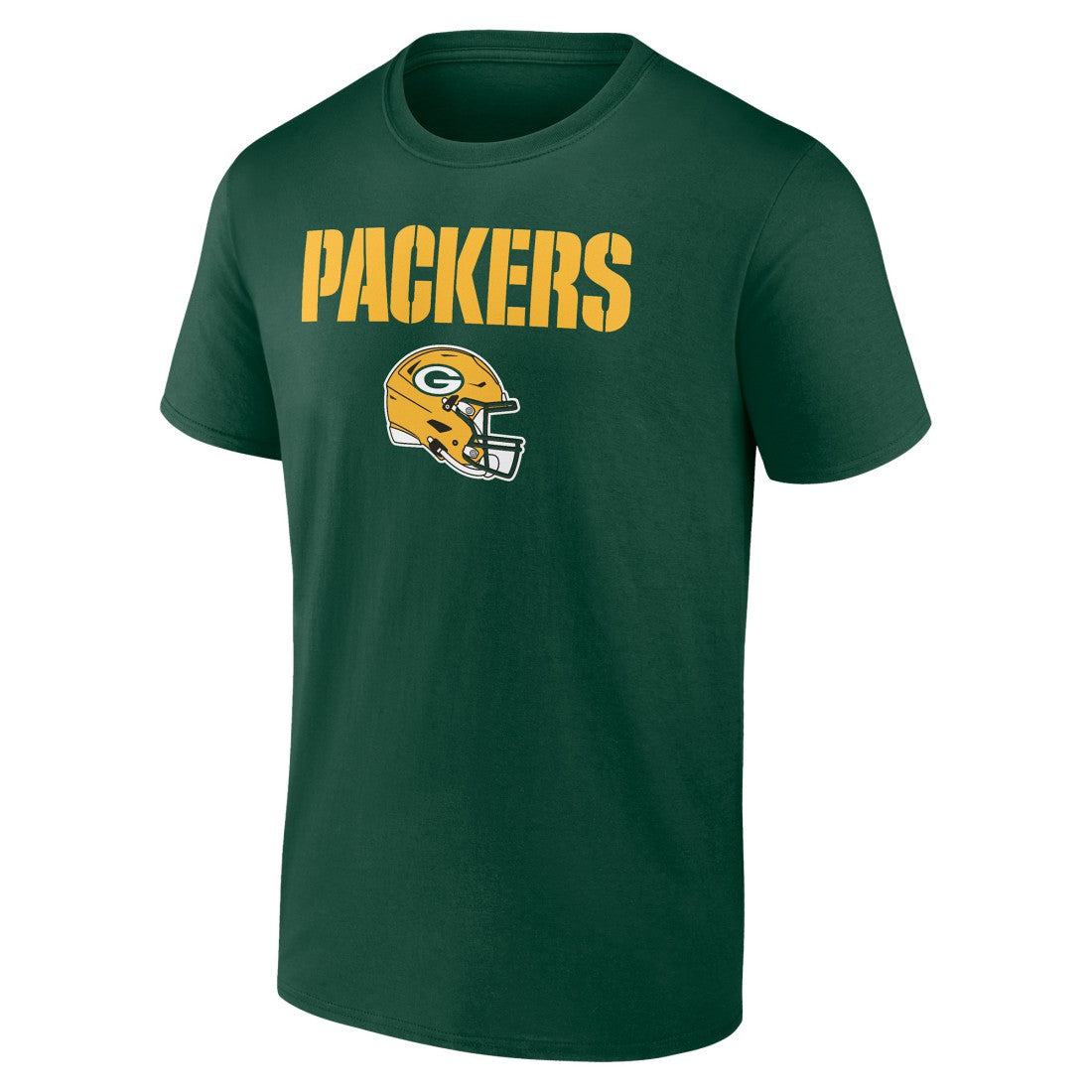 Green Bay Packers Personalized Name & Number Team Wordmark T-Shirt Green