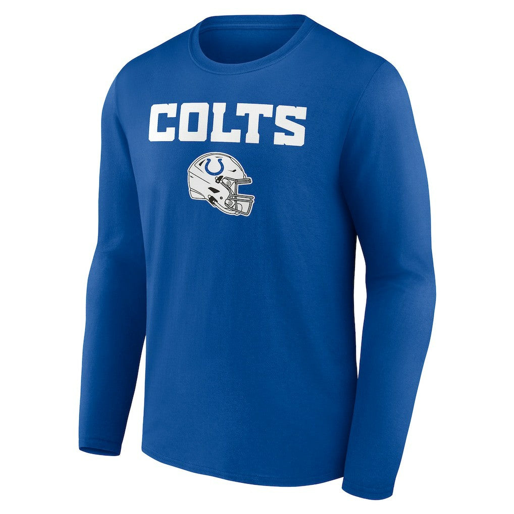 Indianapolis Colts Personalized Name & Number Team Wordmark Long Sleeve T-Shirt Royal