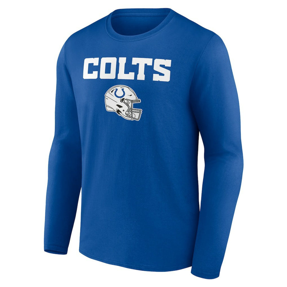 Indianapolis Colts Personalized Name & Number Team Wordmark Long Sleeve T-Shirt Royal