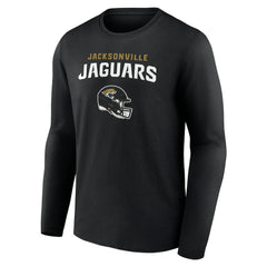 Jacksonville Jaguars Personalized Name & Number Team Wordmark Long Sleeve T-Shirt Black