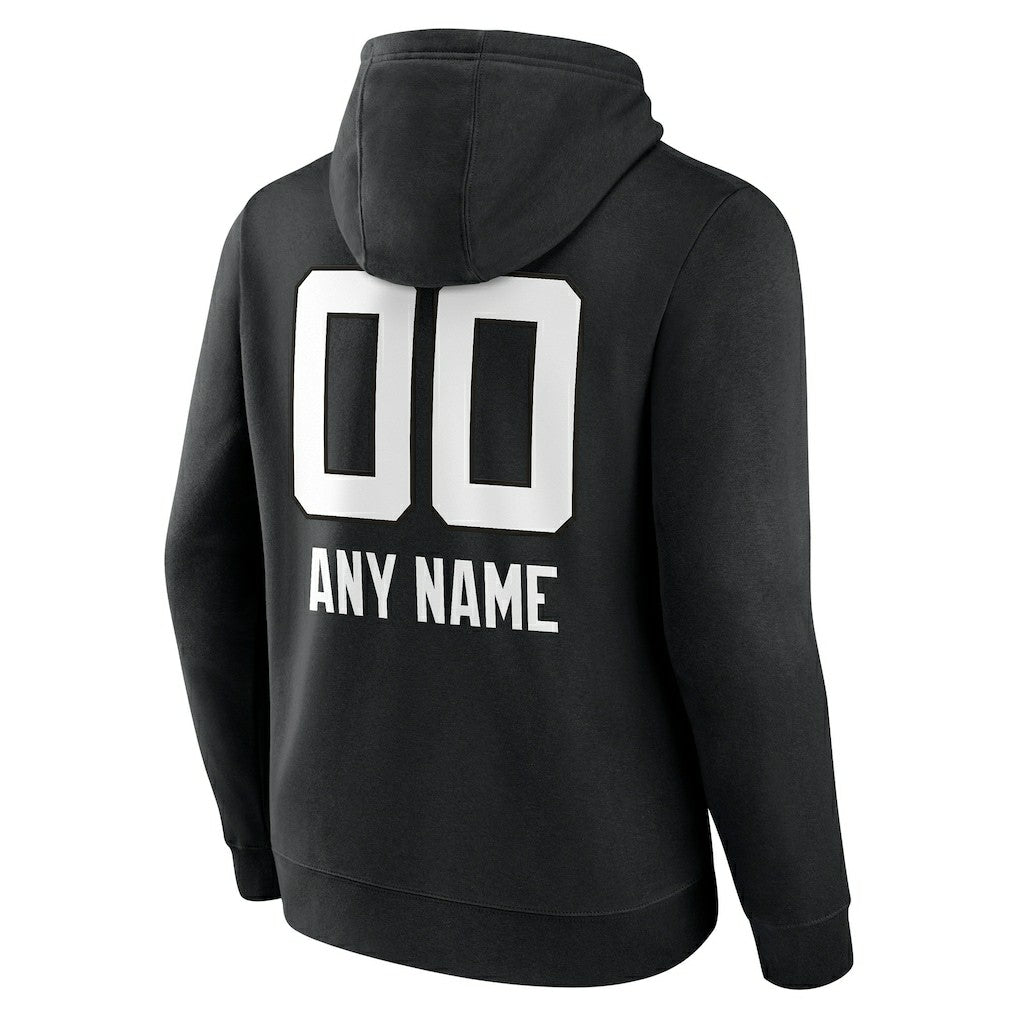 Jacksonville Jaguars Personalized Name & Number Team Wordmark Pullover Hoodie Black