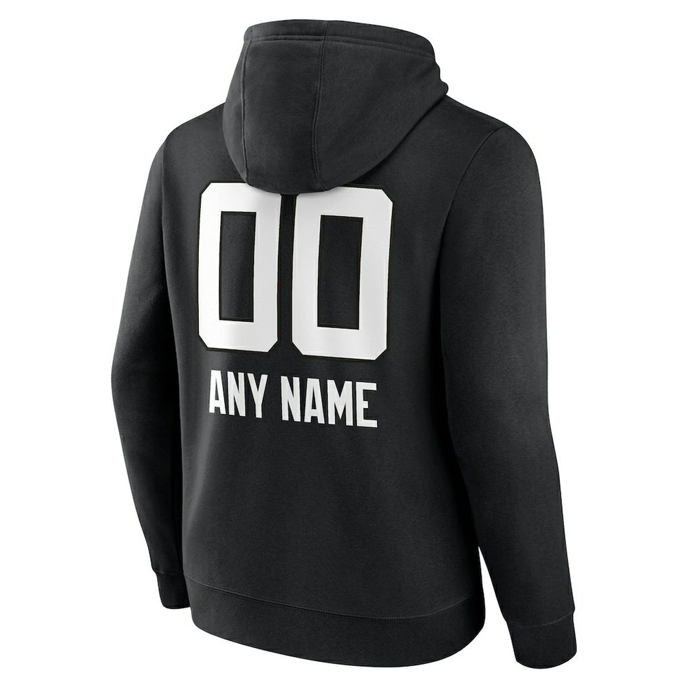 Jacksonville Jaguars Personalized Name & Number Team Wordmark Pullover Hoodie Black