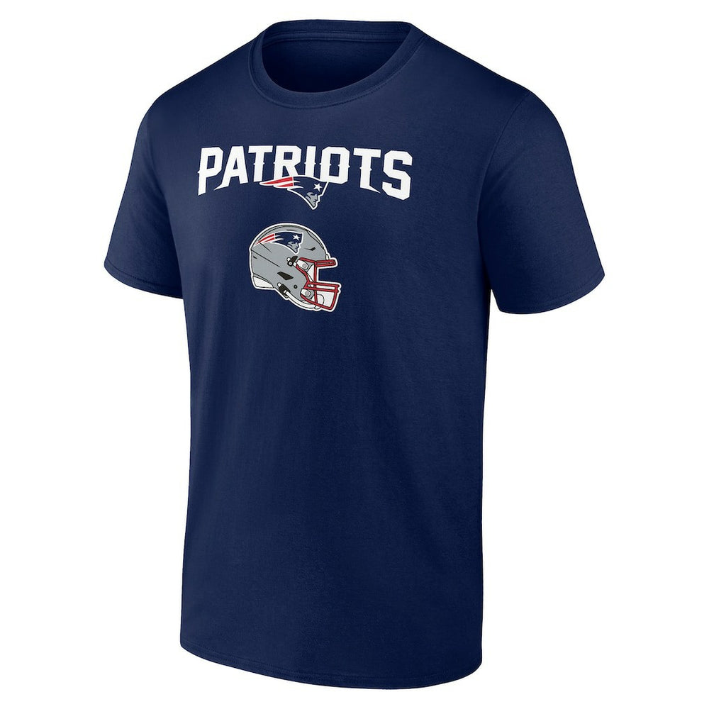 New England Patriots Personalized Name & Number Team Wordmark T-Shirt Navy