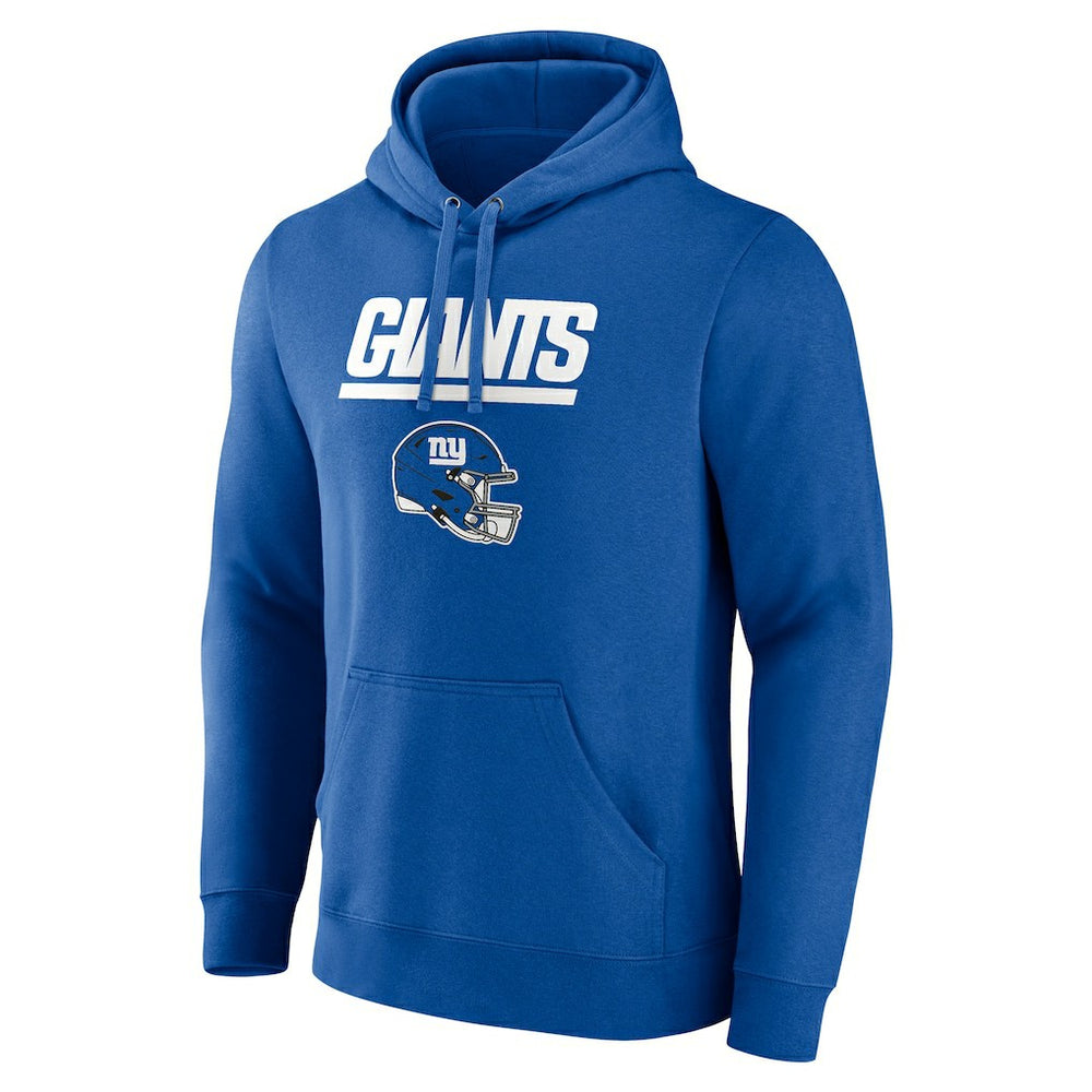 New York Giants Personalized Name & Number Team Wordmark Pullover Hoodie Royal