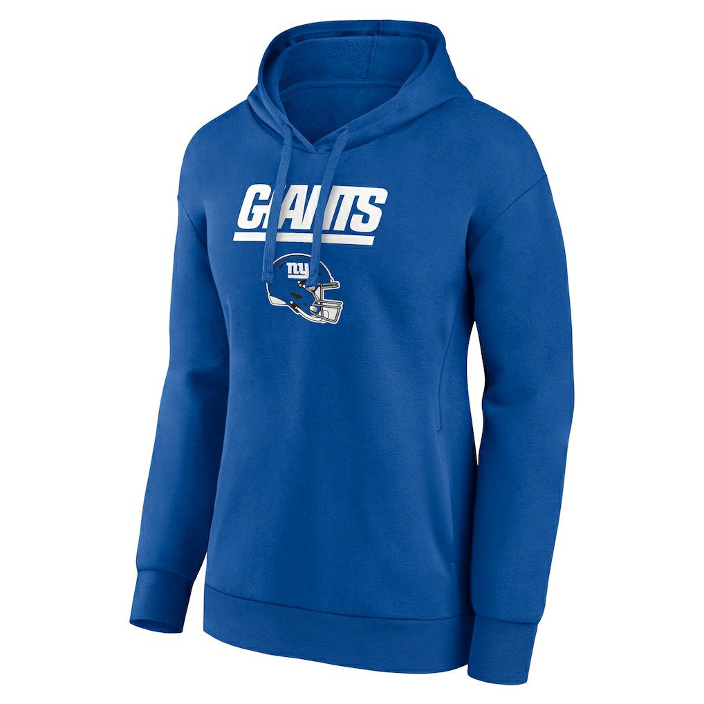 New York Giants Women's Personalized Name & Number Team Wordmark Pullover Hoodie Royal