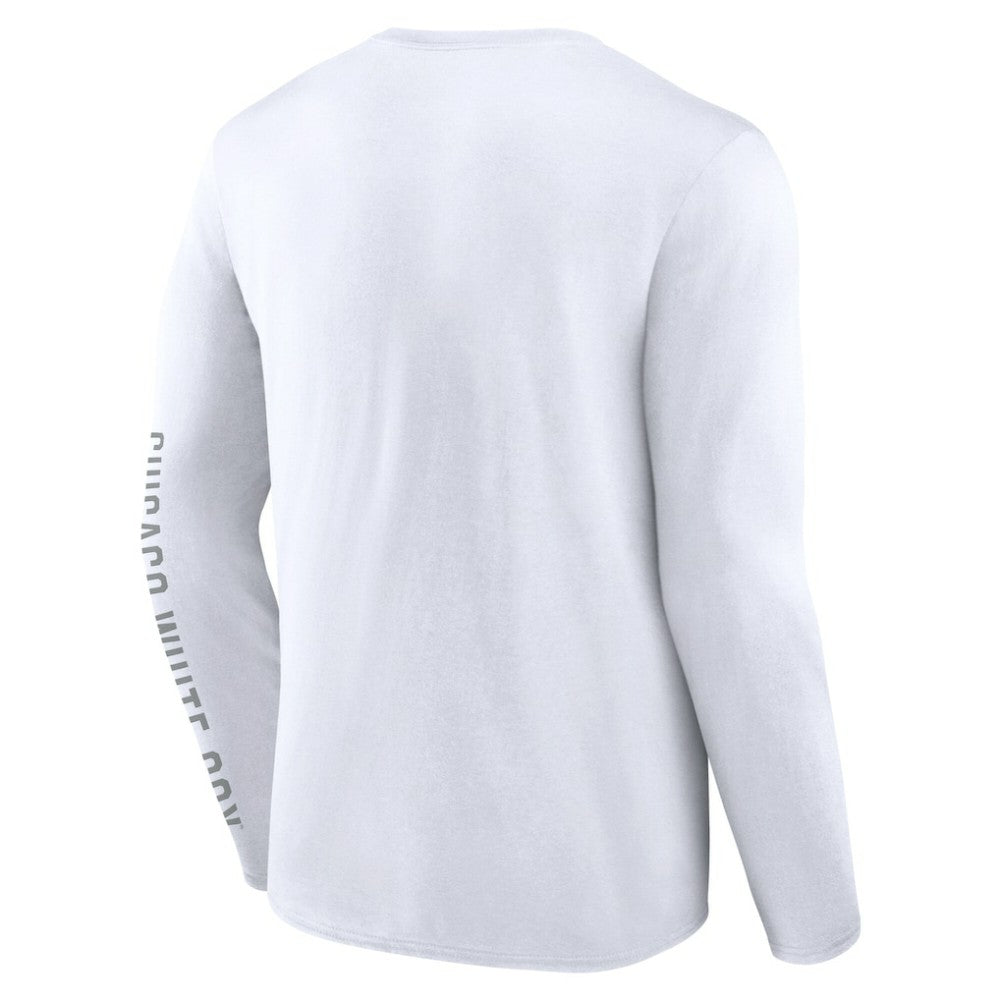 Chicago White Sox Fanatics Press Box Long Sleeve T-Shirt - White - Fanatics Online
