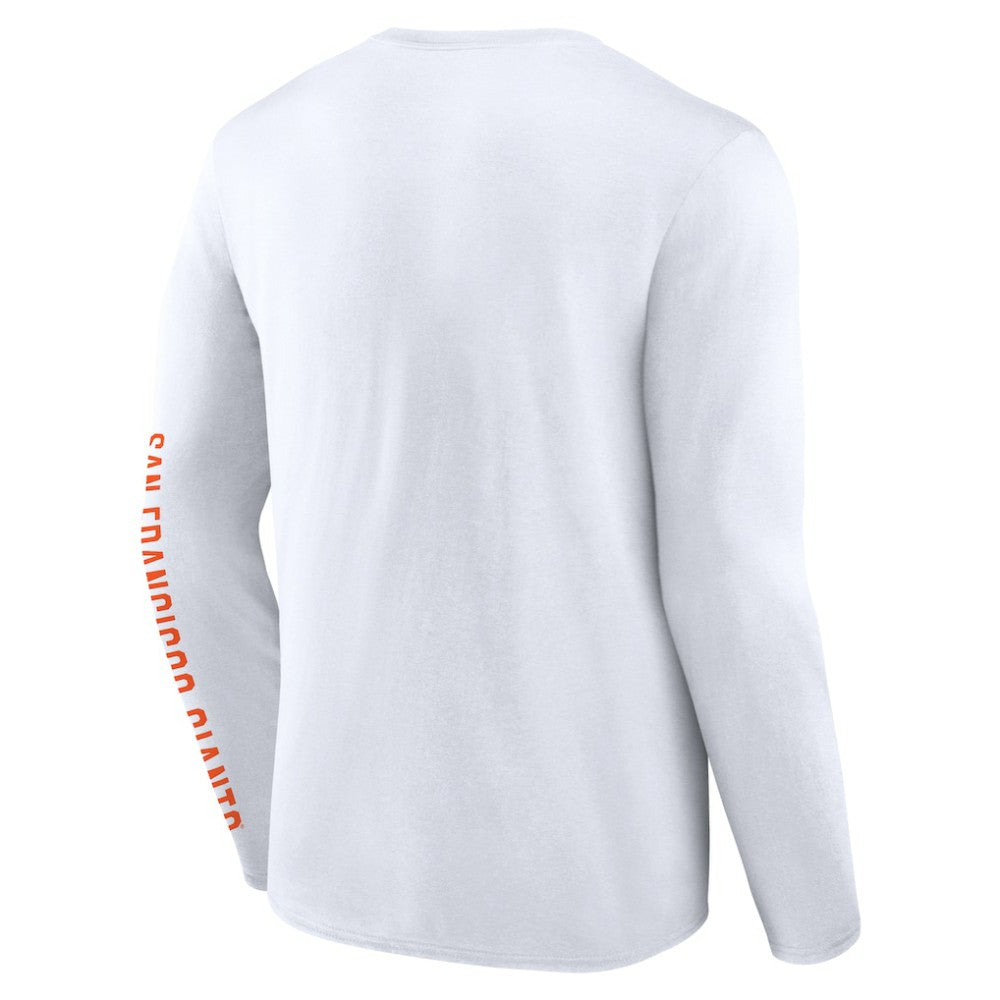 San Francisco Giants Fanatics Press Box Long Sleeve T-Shirt - White - Fanatics Lifestyle