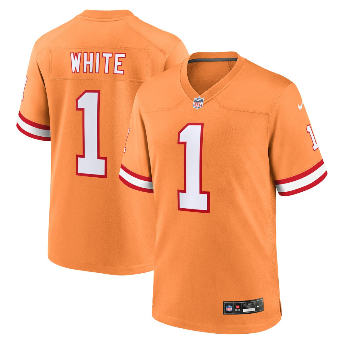 Nike Rachaad White Tampa Bay Buccaneers Alternate Game Jersey Orange