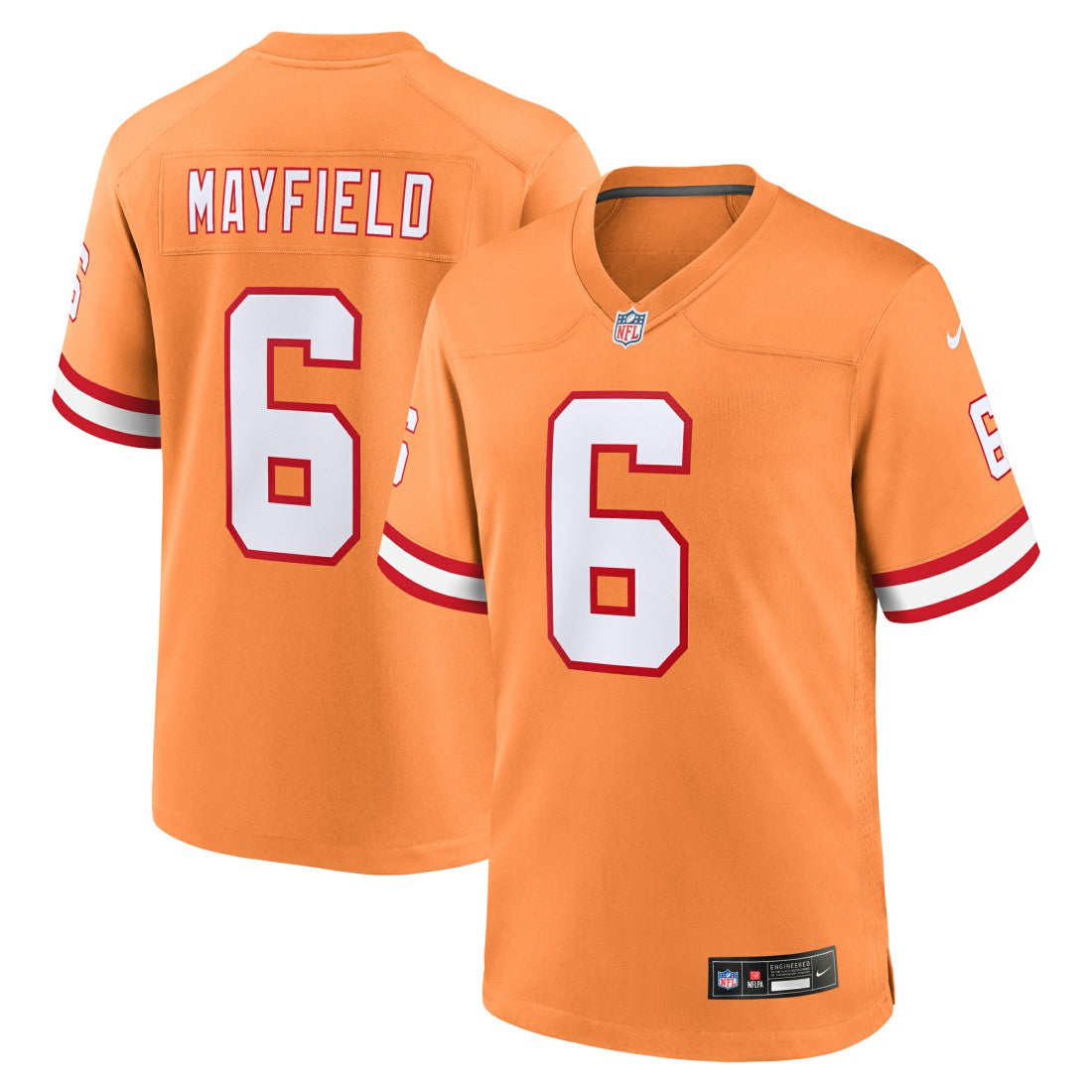 Nike Baker Mayfield Tampa Bay Buccaneers Throwback Game Jersey Orange