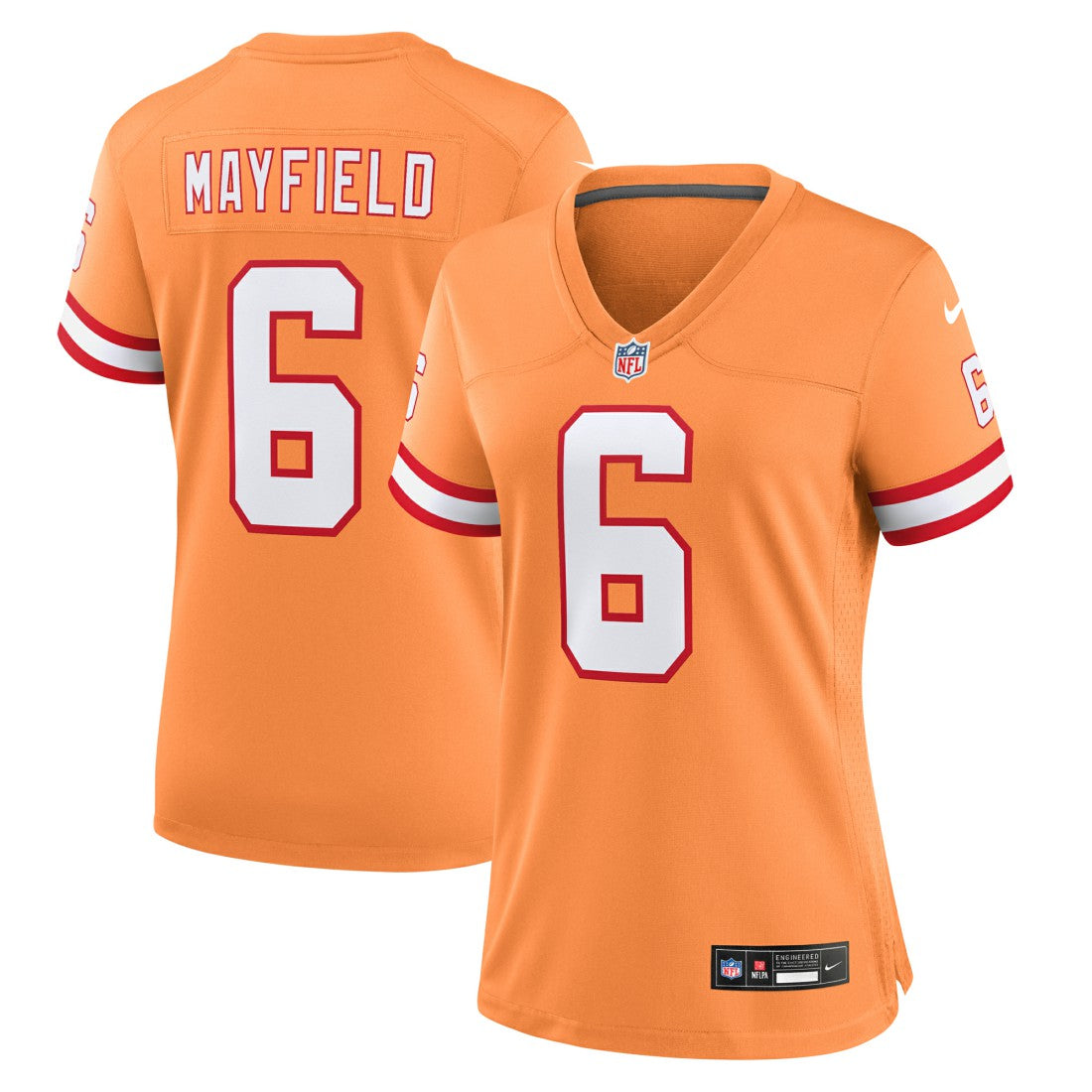 Nike Baker Mayfield Tampa Bay Buccaneers Women's Throwback Game Jersey Orange