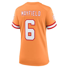 Nike Baker Mayfield Tampa Bay Buccaneers Women's Throwback Game Jersey Orange