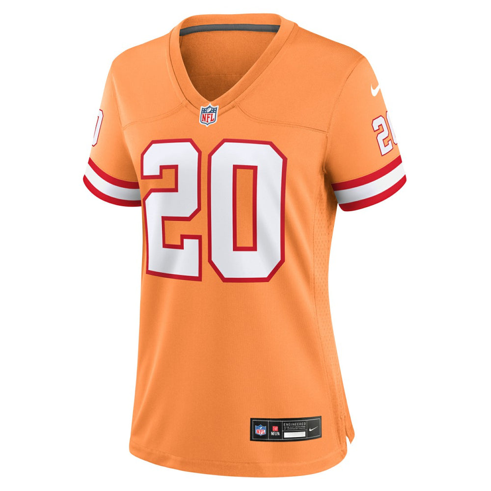 Nike Ronde Barber Tampa Bay Buccaneers Women's Throwback Game Jersey Orange