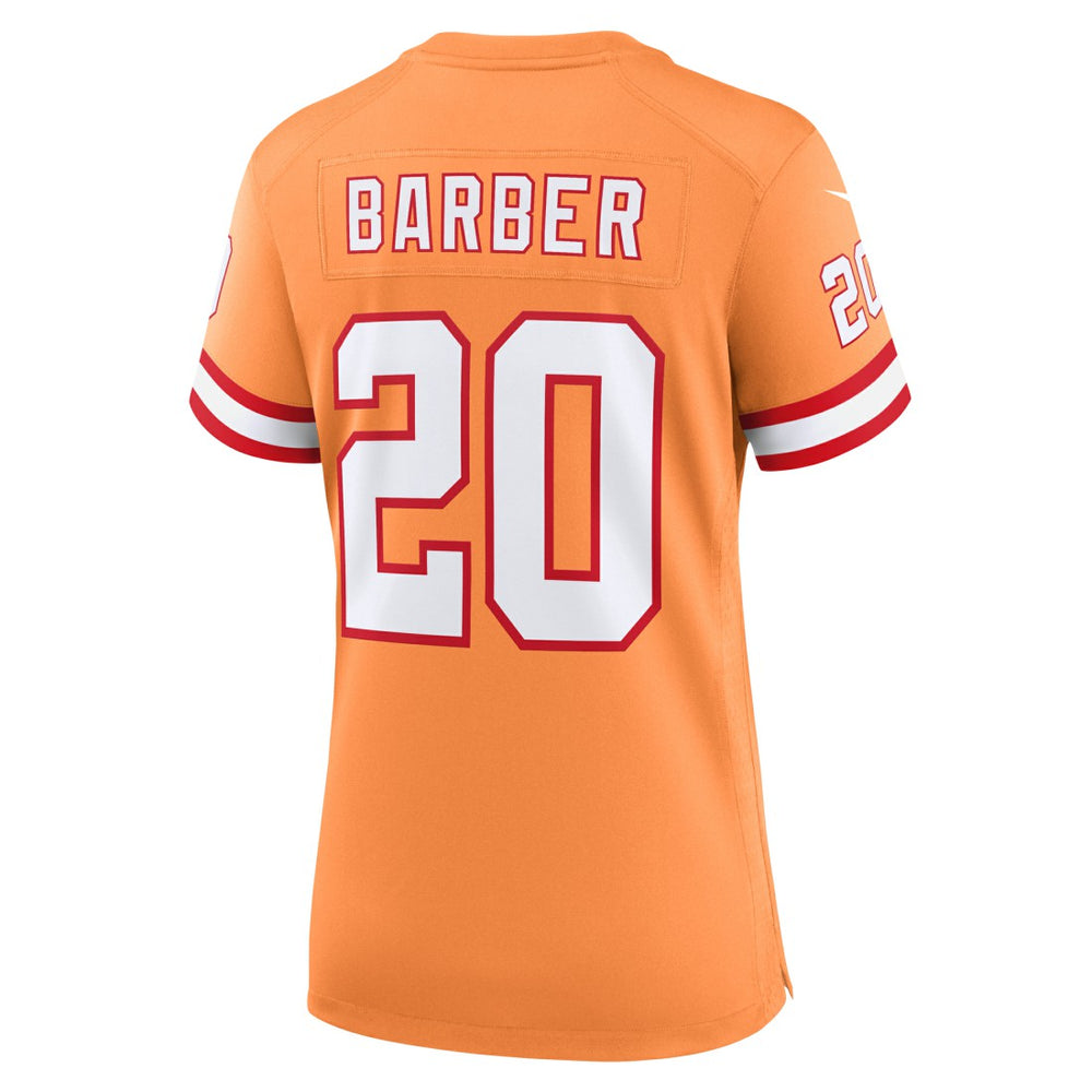 Nike Ronde Barber Tampa Bay Buccaneers Women's Throwback Game Jersey Orange