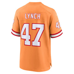 Nike John Lynch Tampa Bay Buccaneers Throwback Game Jersey Orange