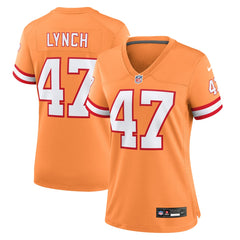 Nike John Lynch Tampa Bay Buccaneers Women's Throwback Game Jersey Orange