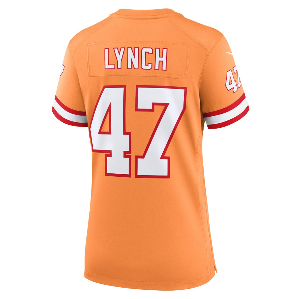 Nike John Lynch Tampa Bay Buccaneers Women's Throwback Game Jersey Orange