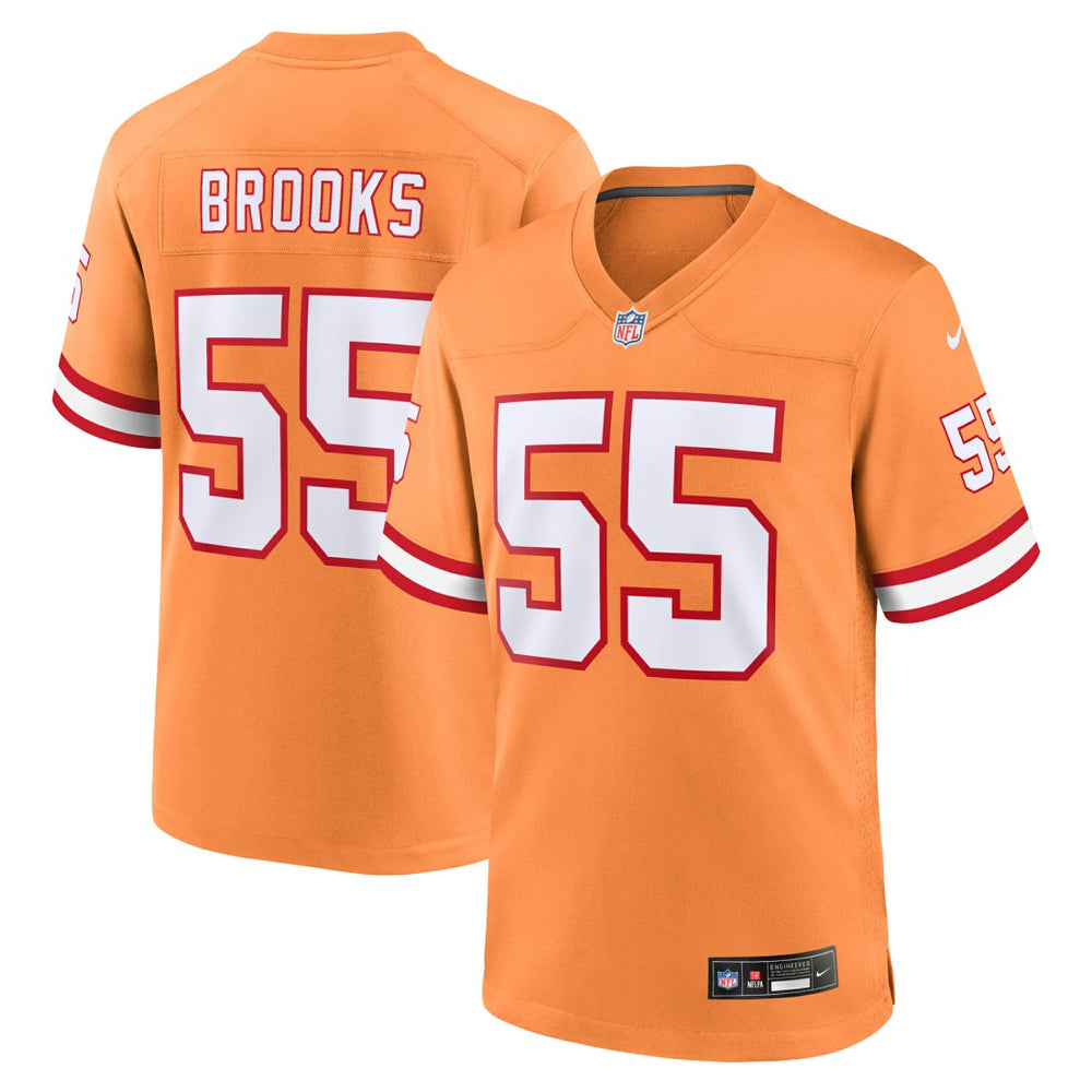 Nike Derrick Brooks Tampa Bay Buccaneers Throwback Game Jersey Orange