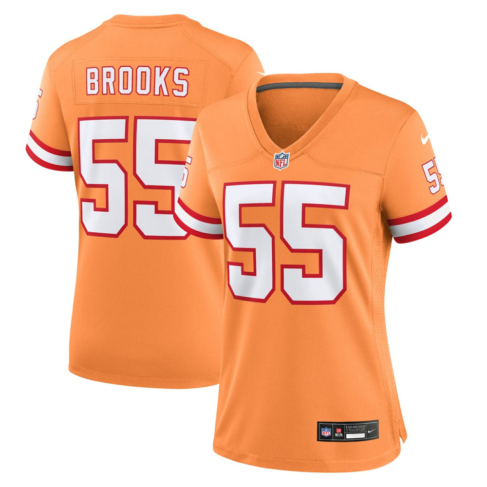 Nike Derrick Brooks Tampa Bay Buccaneers Women's Throwback Game Jersey Orange