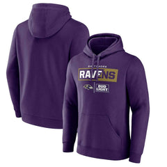 Baltimore Ravens NFL x Bud Light Pullover Hoodie Purple