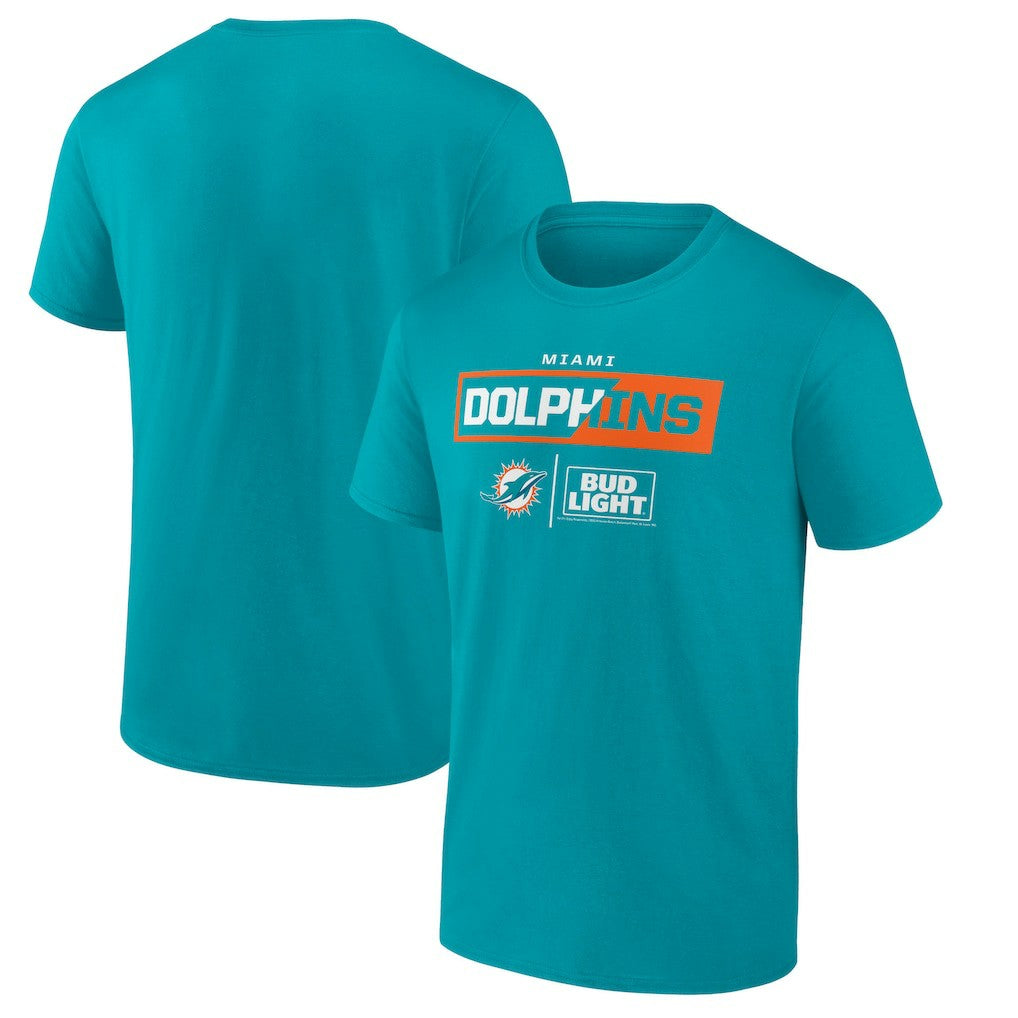Miami Dolphins NFL x Bud Light T-Shirt Aqua