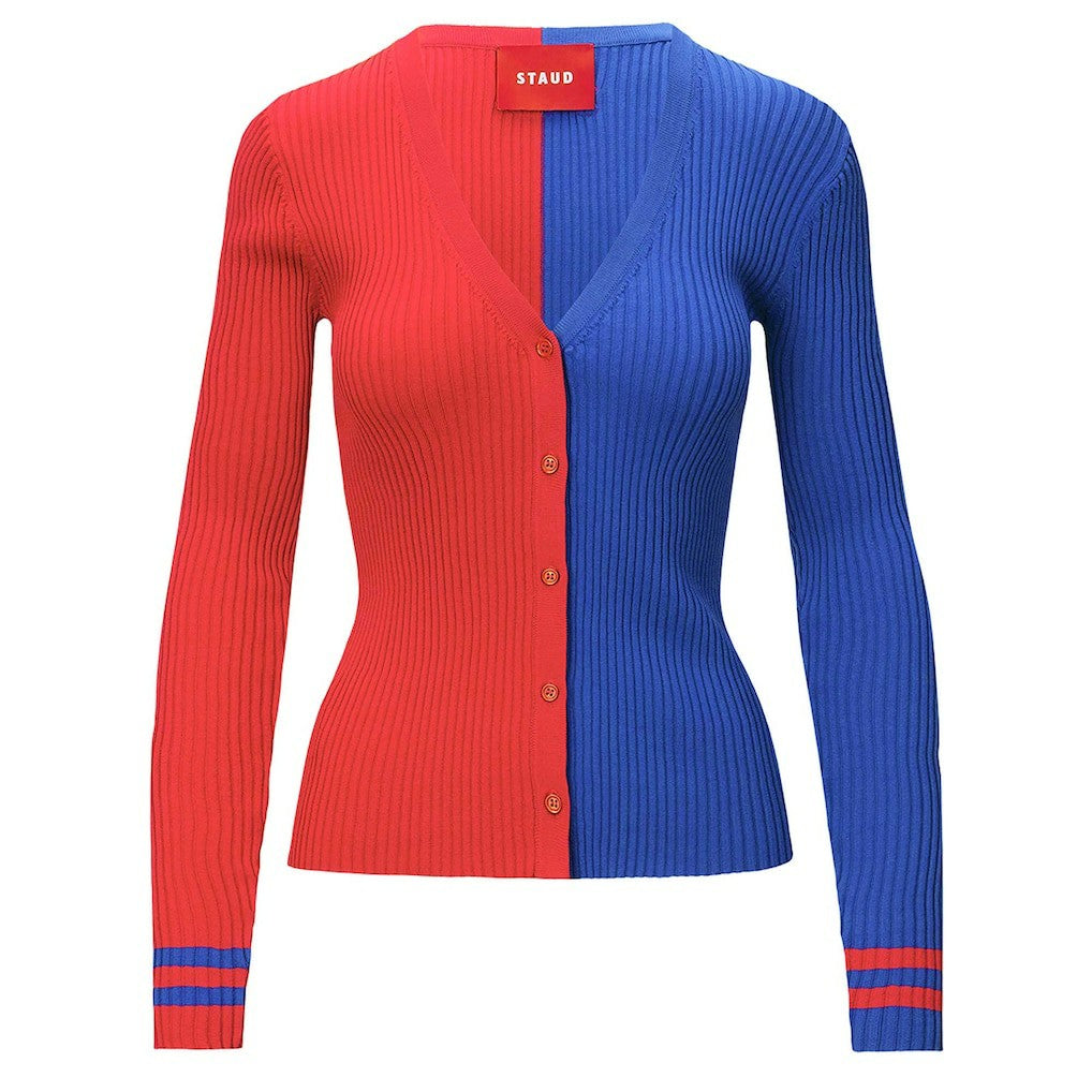 Buffalo Bills STAUD Women's Cargo Sweater Red/Royal