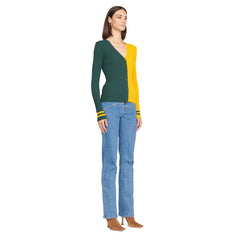 Green Bay Packers STAUD Women's Cargo Sweater Green/Gold