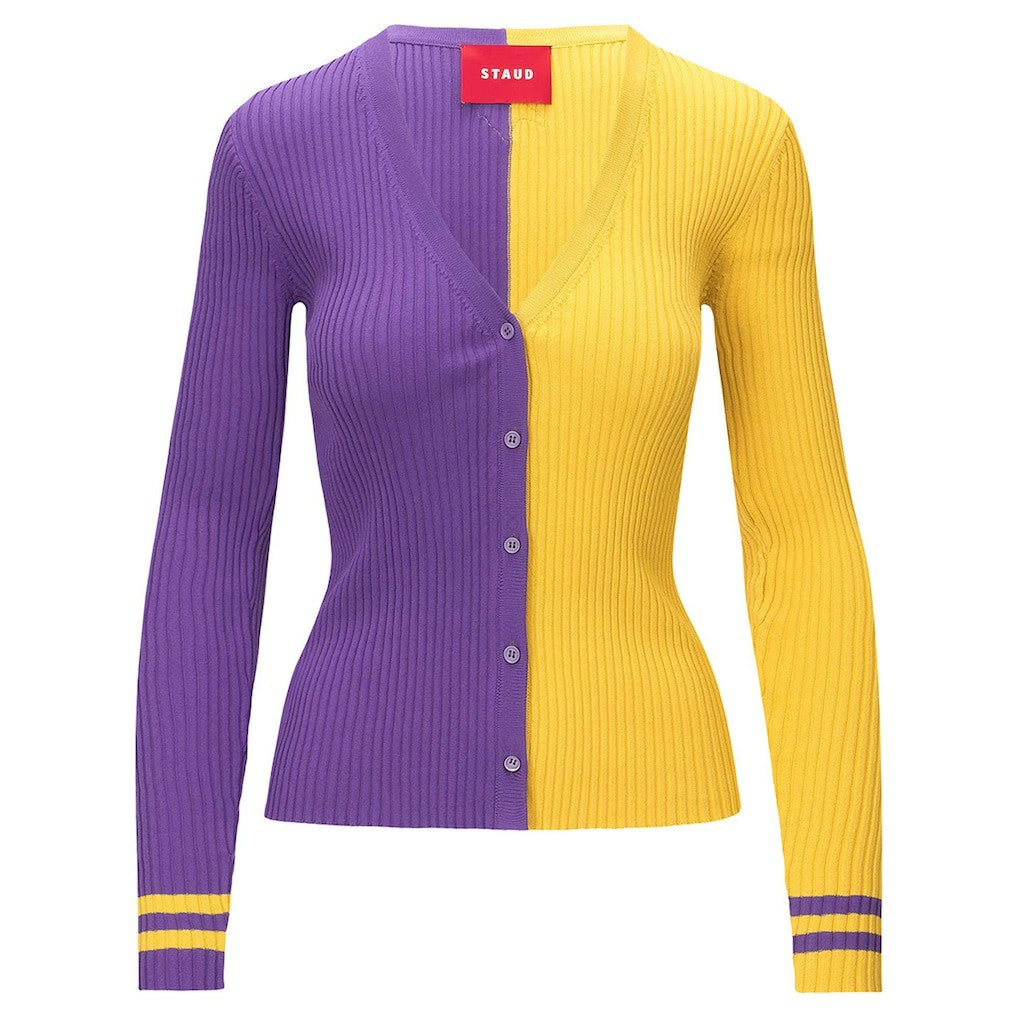 Minnesota Vikings STAUD Women's Cargo Sweater Purple/Gold