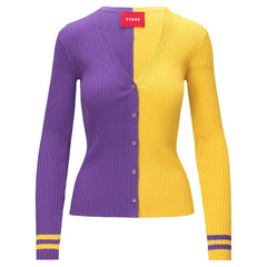 Minnesota Vikings STAUD Women's Cargo Sweater Purple/Gold