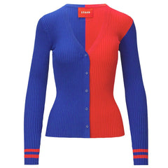 New York Giants STAUD Women's Cargo Sweater Royal/Red