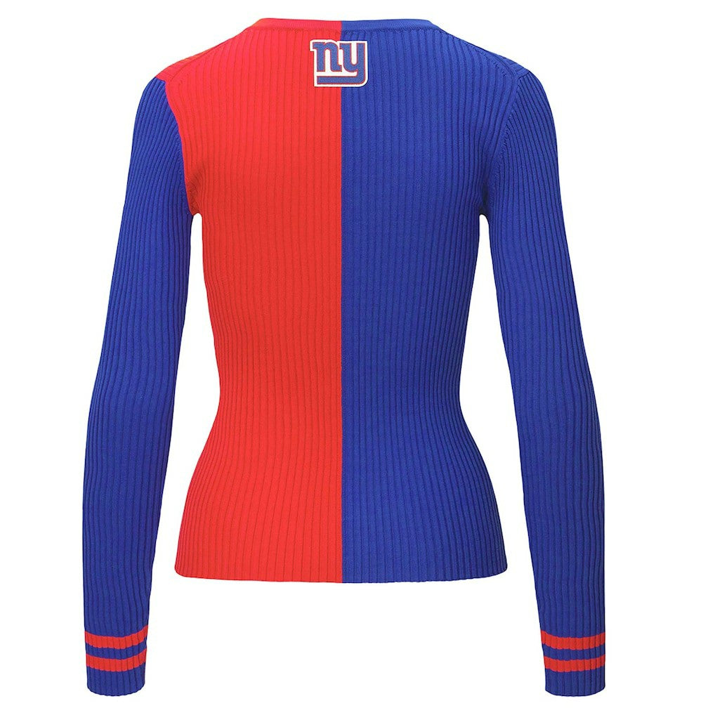New York Giants STAUD Women's Cargo Sweater Royal/Red
