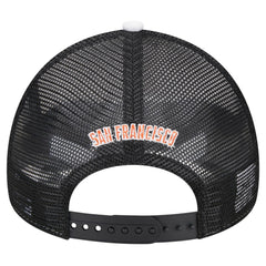 San Francisco Giants New Era Spring Training Circle Foam A-Frame 9FORTY Trucker Adjustable Hat - White/Black - New Era Sale