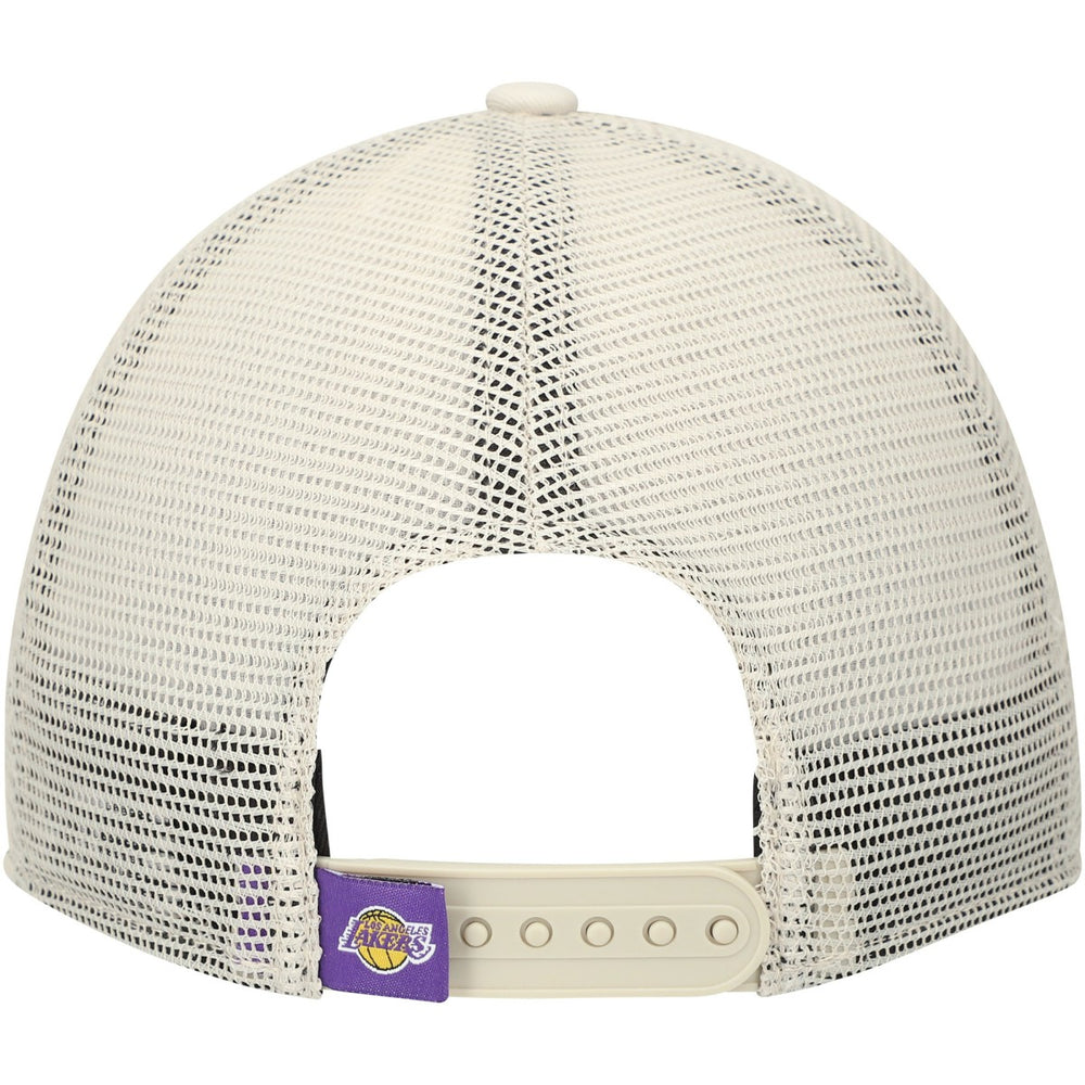 Los Angeles Lakers Rough Edge Logo Trucker 9TWENTY Adjustable Hat Cream | New Era Lifestyle