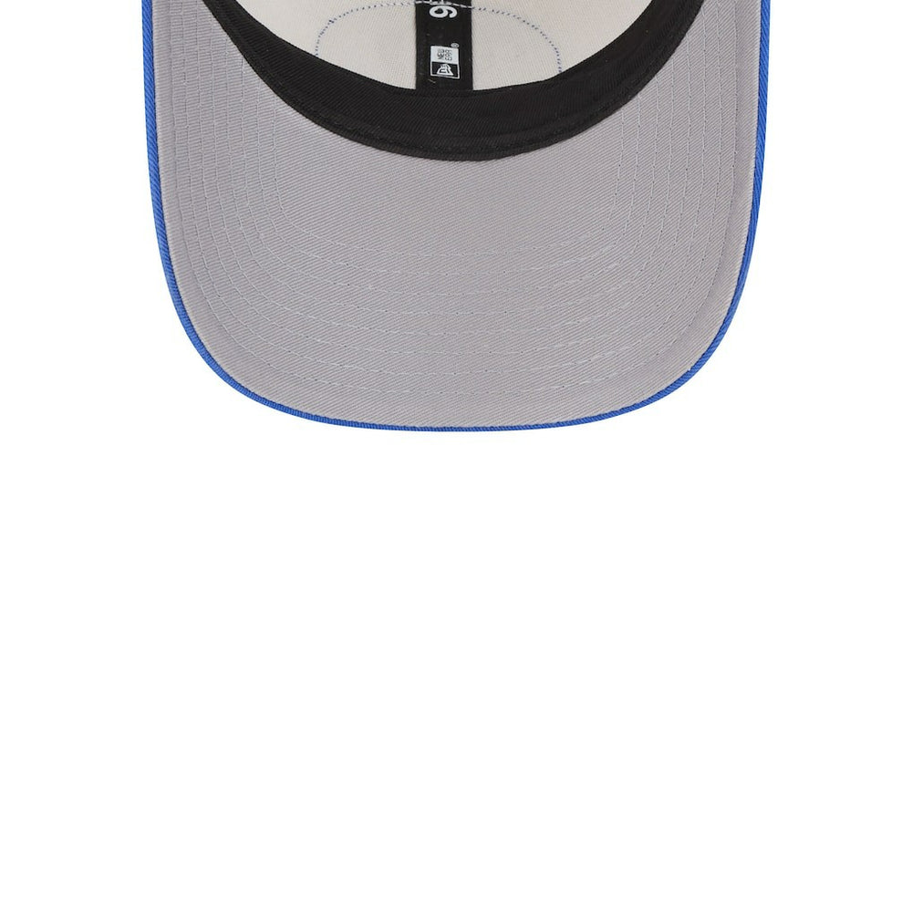 Dallas Mavericks Throwback Patch Trucker 9FORTY Adjustable Hat for sale Khaki/Blue | New Era discount