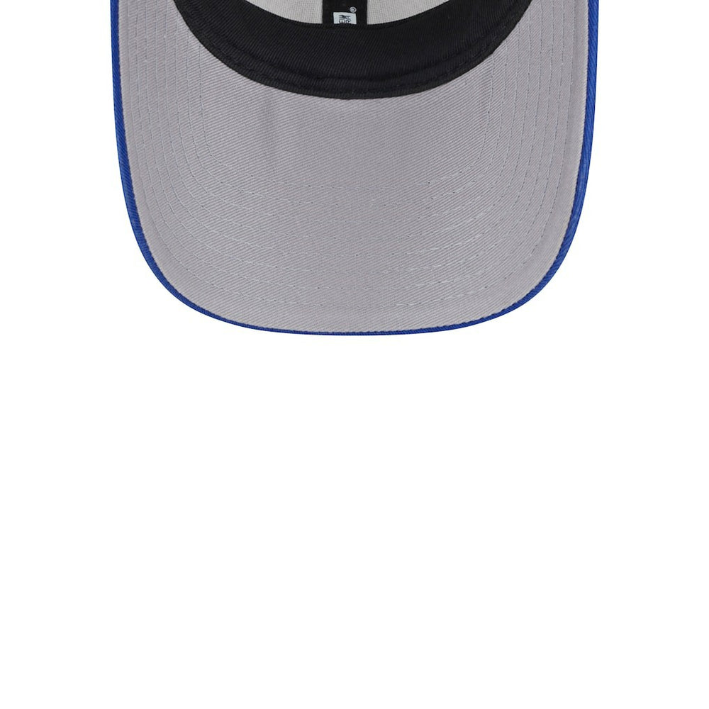 Philadelphia 76ers Throwback Patch Trucker 9FORTY Adjustable Hat Khaki/Royal | New Era online