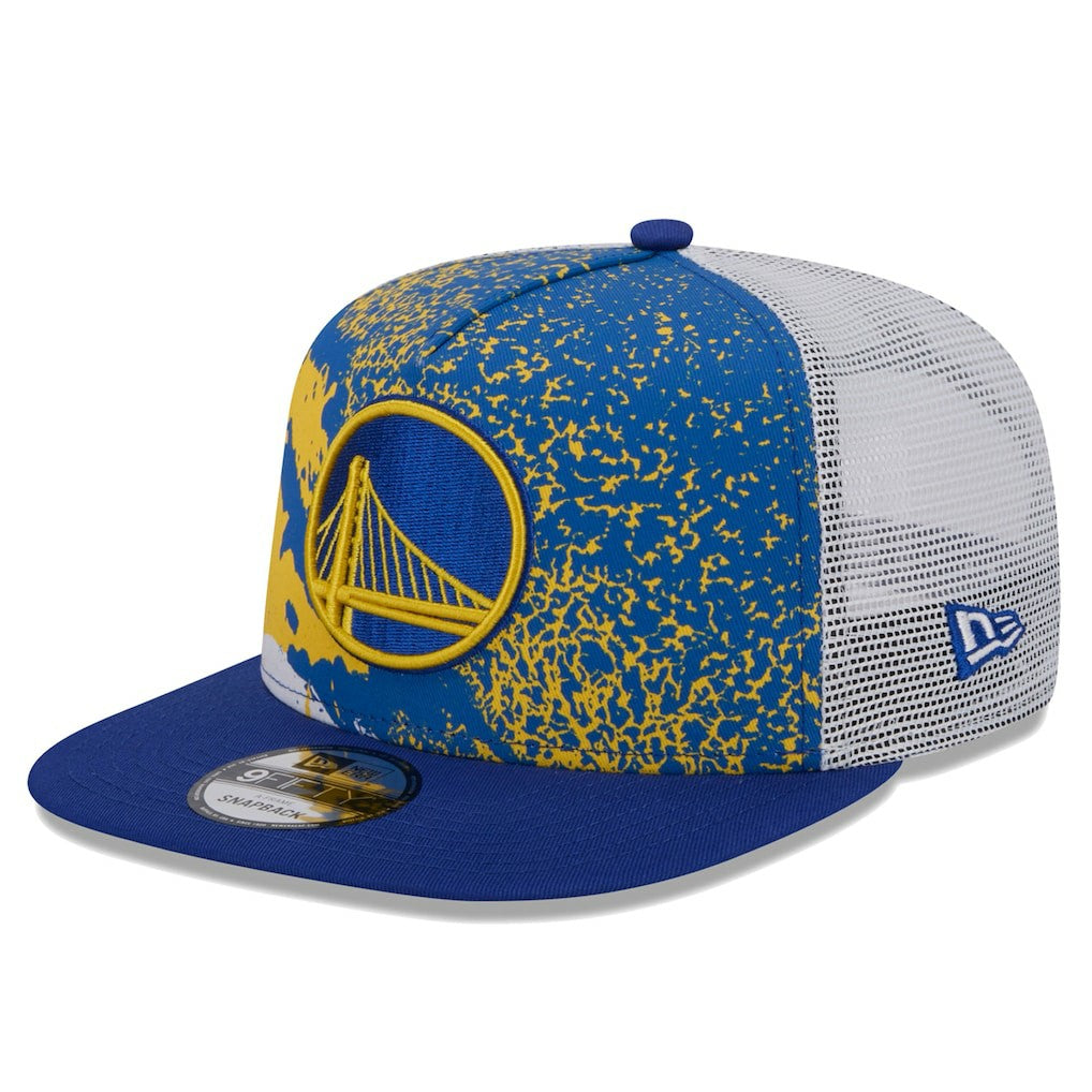 Golden State Warriors Court Sport Speckle 9FIFTY Snapback Hat for sale Royal | New Era Near Me