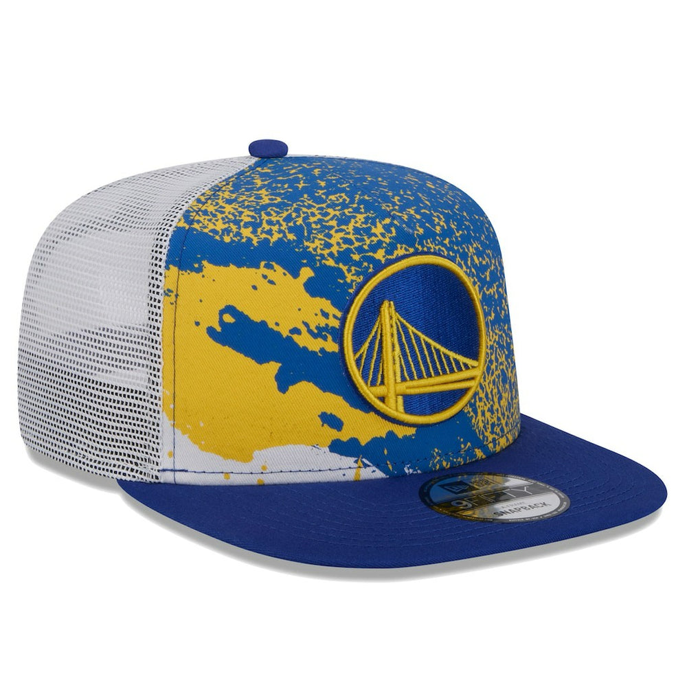 Golden State Warriors Court Sport Speckle 9FIFTY Snapback Hat for sale Royal | New Era Near Me