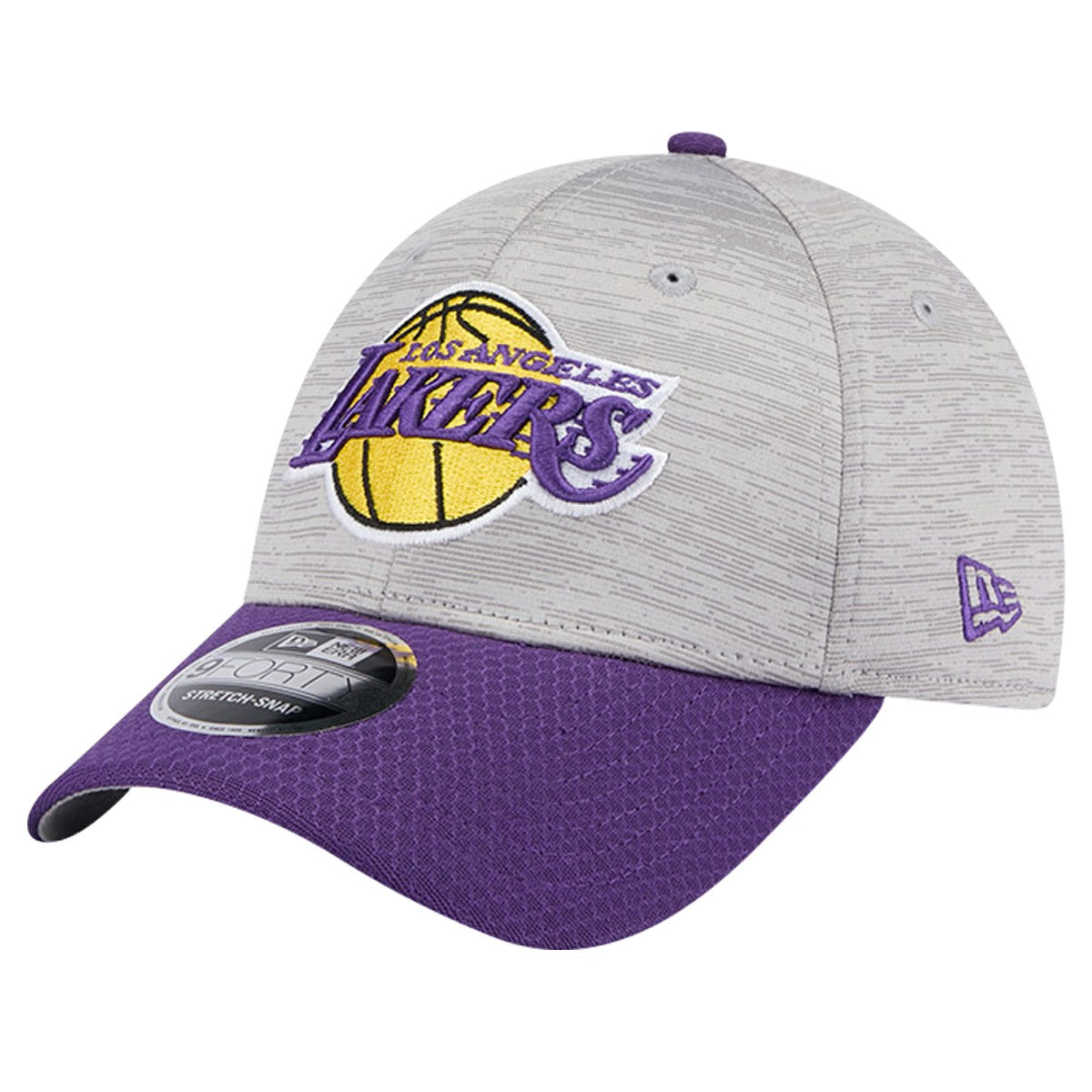 Los Angeles Lakers Active Digi-Tech Two-Tone 9FORTY Adjustable Hat Heather Gray/Purple | New Era Lifestyle