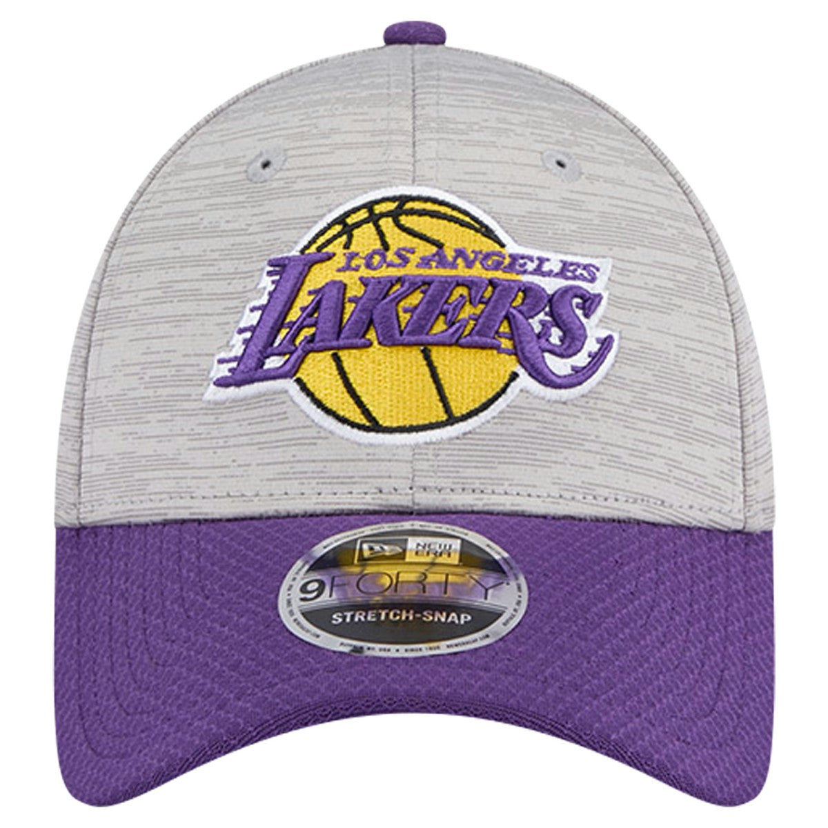 Los Angeles Lakers Active Digi-Tech Two-Tone 9FORTY Adjustable Hat Heather Gray/Purple | New Era Lifestyle