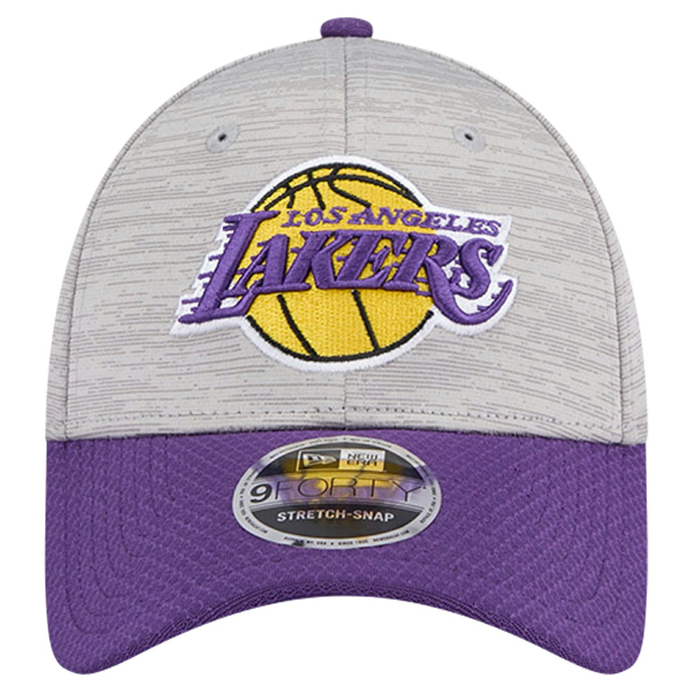 Los Angeles Lakers Active Digi-Tech Two-Tone 9FORTY Adjustable Hat Heather Gray/Purple | New Era Lifestyle