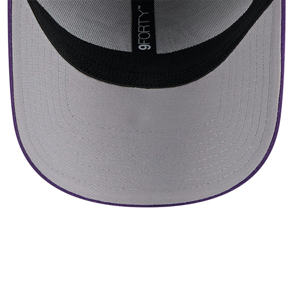 Los Angeles Lakers Active Digi-Tech Two-Tone 9FORTY Adjustable Hat Heather Gray/Purple | New Era Lifestyle