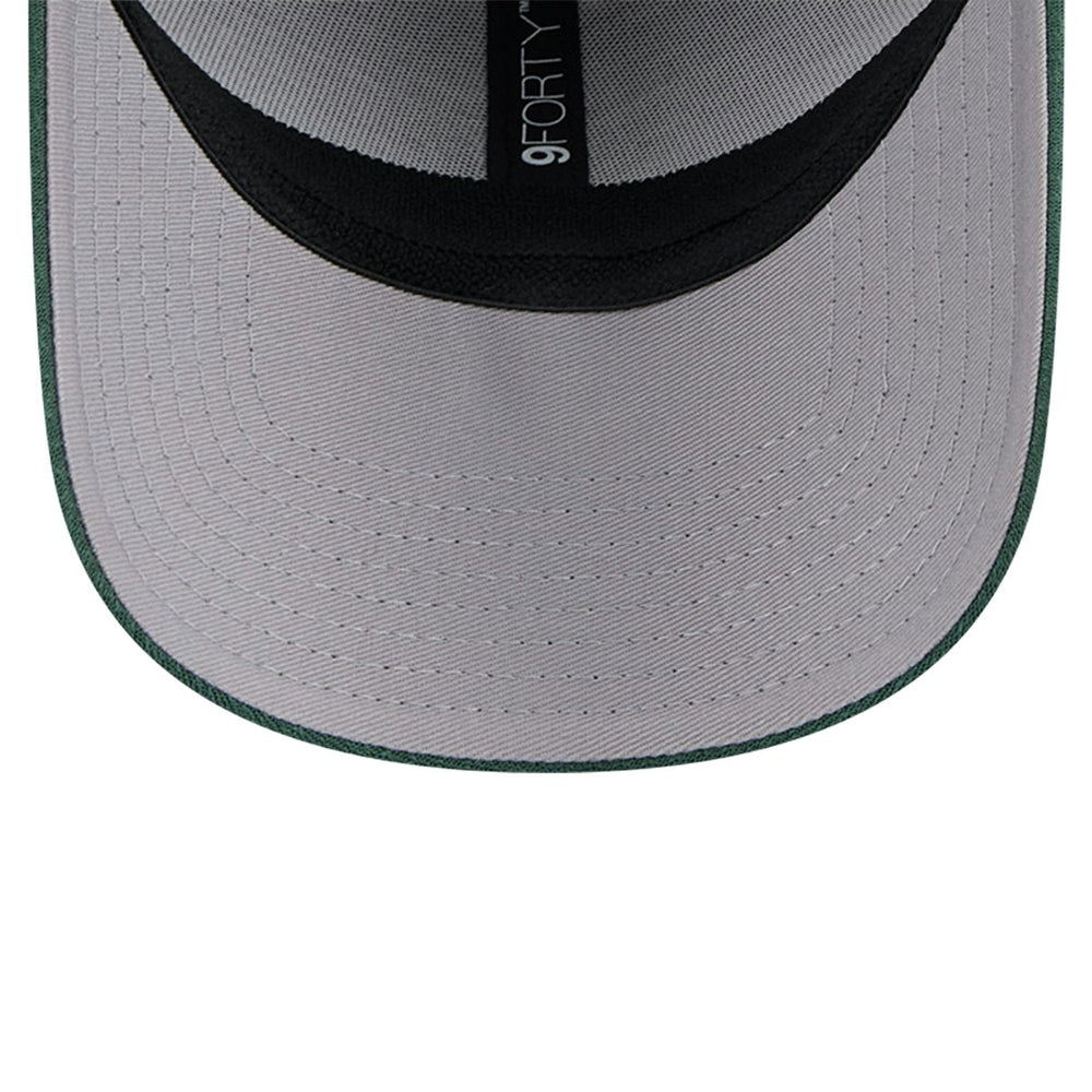 Milwaukee Bucks Active Digi-Tech Two-Tone 9FORTY Adjustable Hat Heather Gray/Hunter Green | New Era