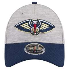 New Orleans Pelicans Active Digi-Tech Two-Tone 9FORTY Adjustable Hat Heather Gray/Navy | New Era discount