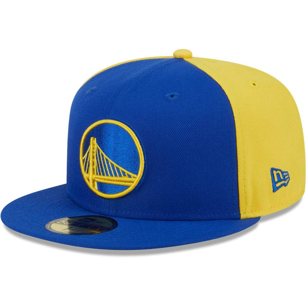 Golden State Warriors Gameday Wordmark 59FIFTY Fitted Hat for sale Royal/Gold | New Era discount