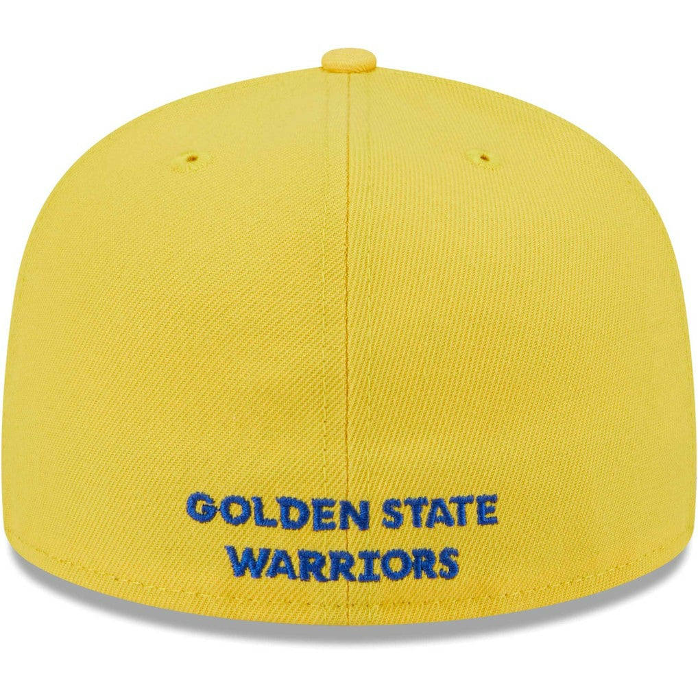 Golden State Warriors Gameday Wordmark 59FIFTY Fitted Hat for sale Royal/Gold | New Era discount