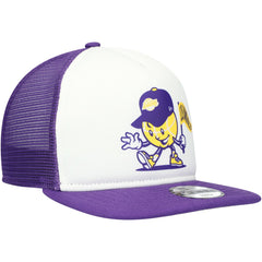 Los Angeles Lakers Youth Court Sport Mascot 9FIFTY Snapback Hat White/Purple | New Era US