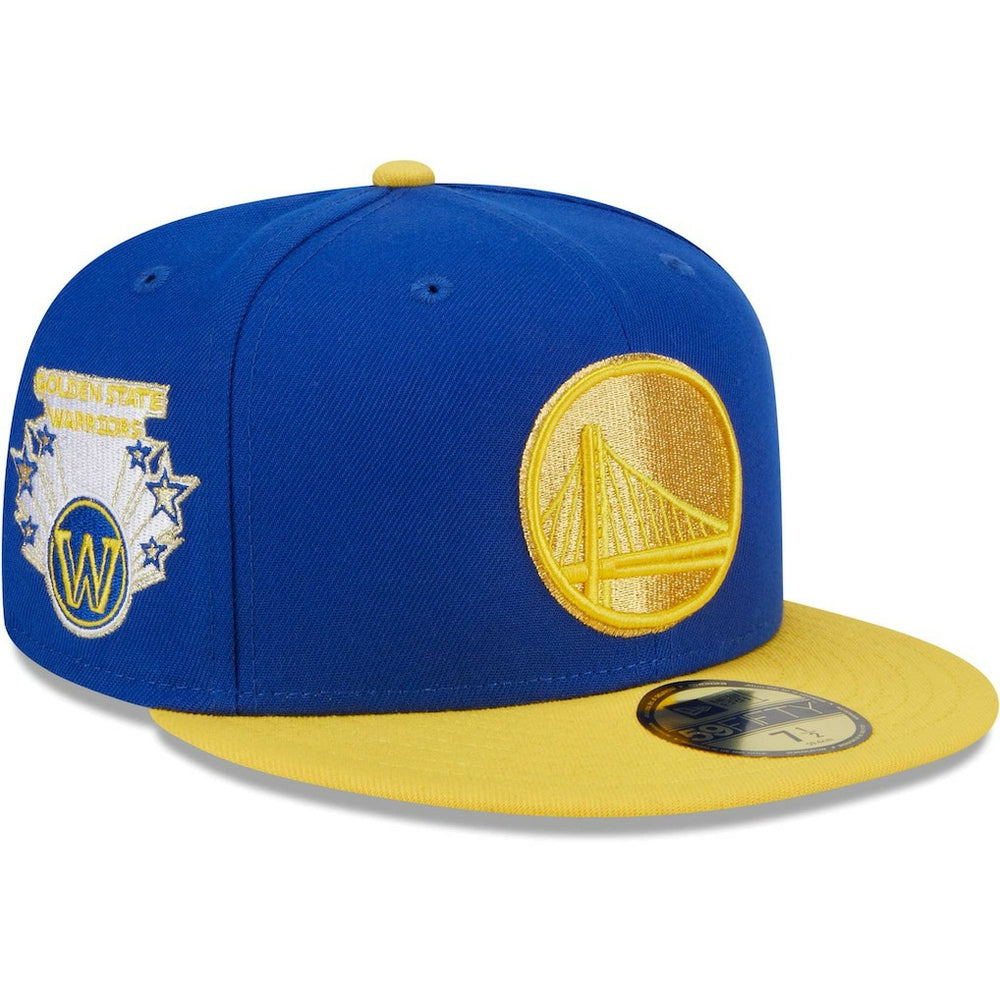 Golden State Warriors Gameday Gold Pop Stars 59FIFTY Fitted Hat for sale Royal/Gold | New Era Near Me