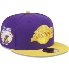 Los Angeles Lakers Gameday Gold Pop Stars 59FIFTY Fitted Hat Purple/Gold | New Era