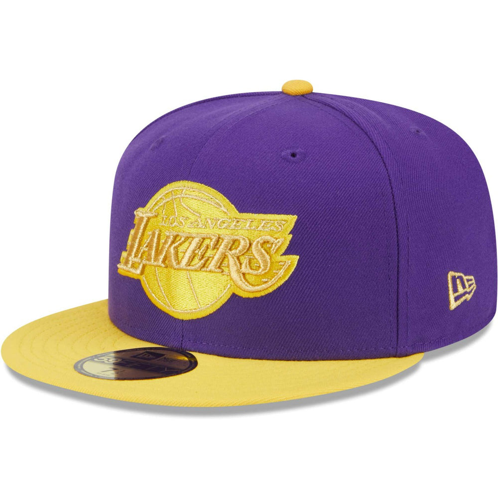 Los Angeles Lakers Gameday Gold Pop Stars 59FIFTY Fitted Hat Purple/Gold | New Era