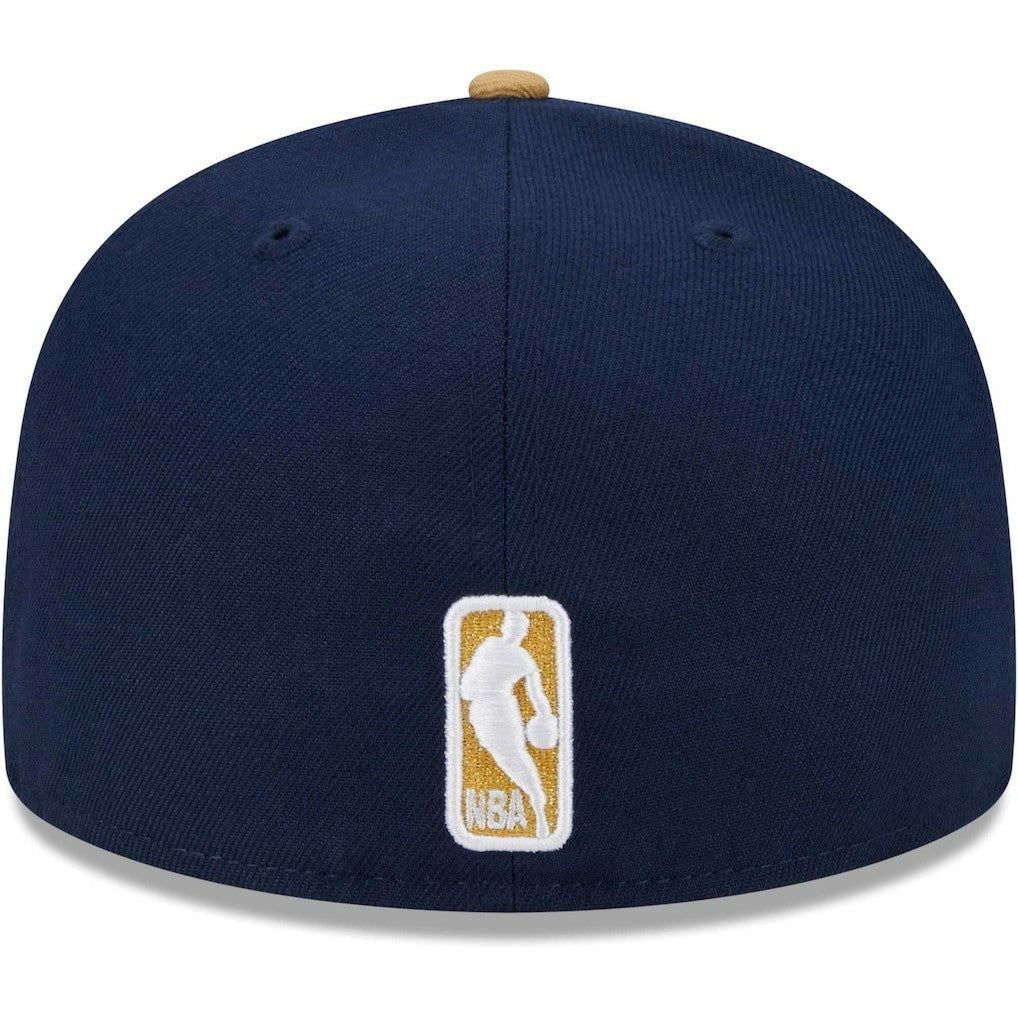 New Orleans Pelicans Gameday Gold Pop Stars 59FIFTY Fitted Hat Navy/Gold | New Era Lifestyle
